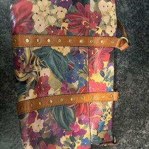 Floral Leather Women's Bag